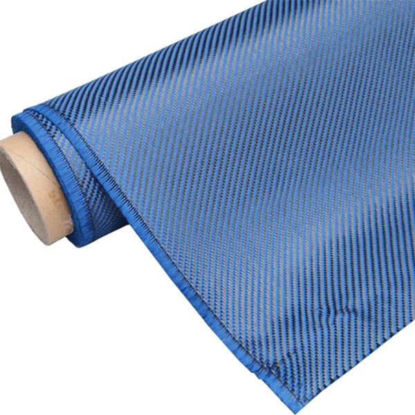 blue carbon fiber fabric